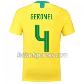 Camisetas Brasil Geromel 4 Primera Equipacion Mundial 2018